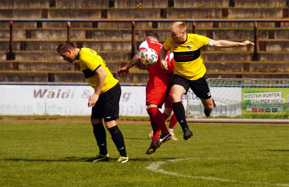 Szene aus dem Spiel der Männer gegen den FSV Meuselwitz